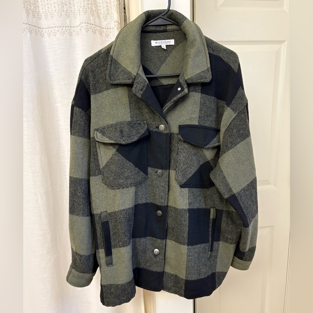 Women's Oversized Plaid Shacket